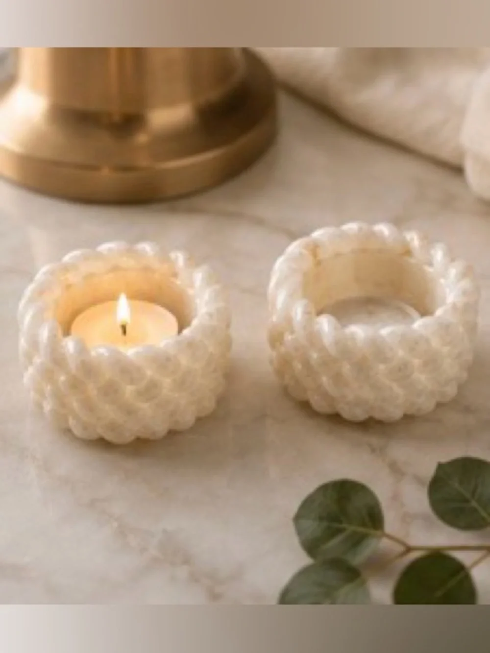 Handmade elegant cream
